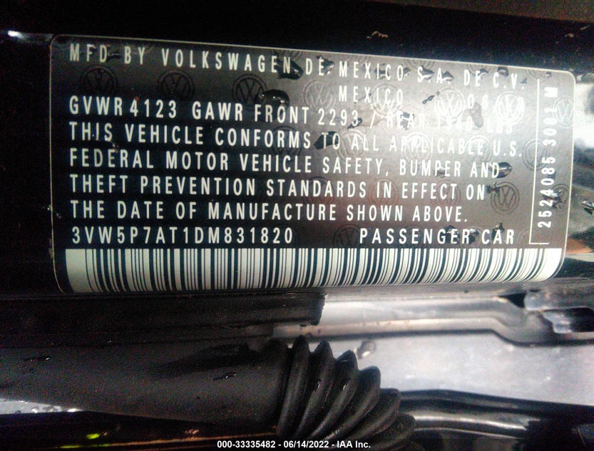 3VW5P7AT1DM831820