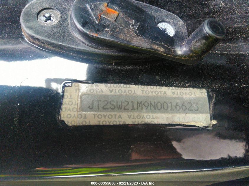 1992 Toyota Mr2 VIN: JT2SW21M9N0016623 Lot: 33355656