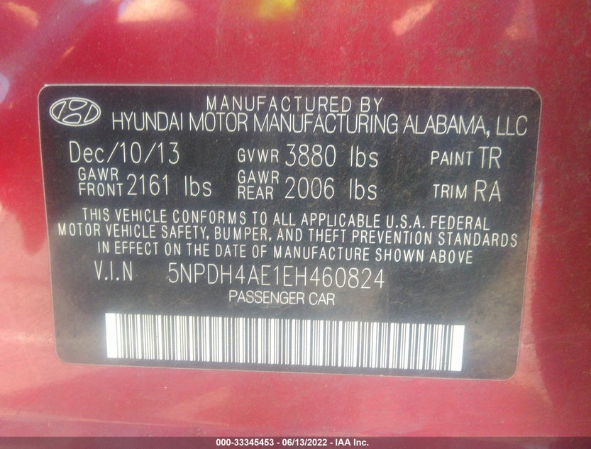 5NPDH4AE1EH460824