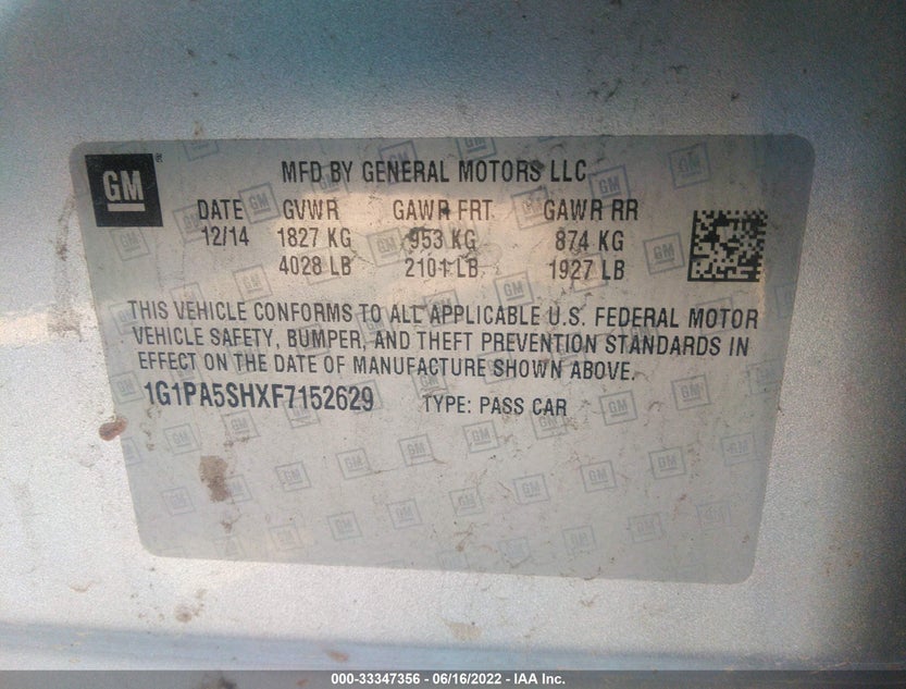 1G1PA5SHXF7152629