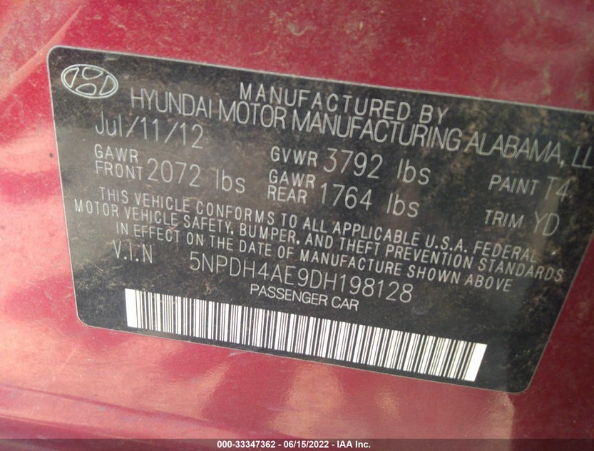 5NPDH4AE9DH198128