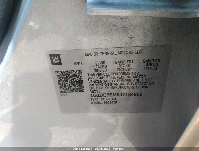 1G1BE5SM6J7184806