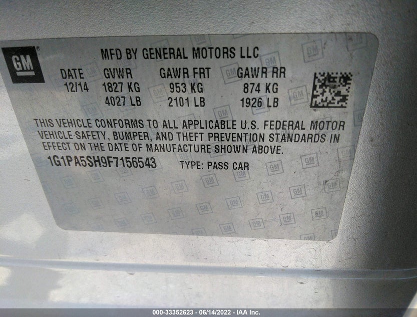1G1PA5SH9F7156543