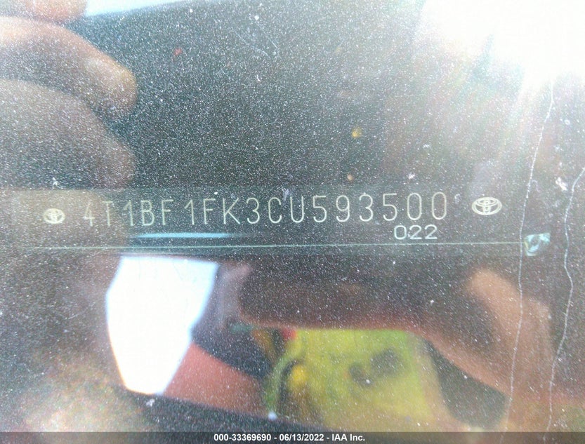 4T1BF1FK3CU593500
