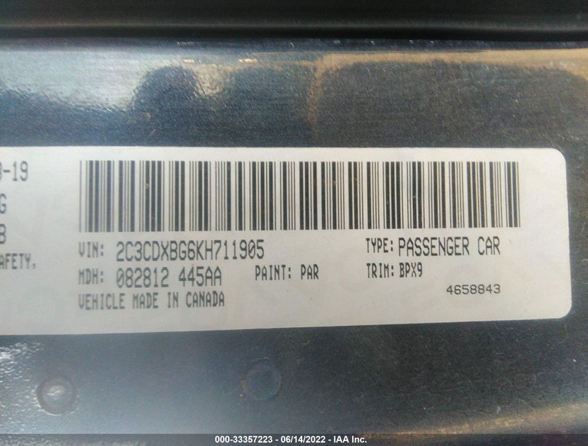 2C3CDXBG6KH711905