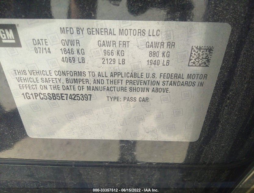 1G1PC5SB5E7425397