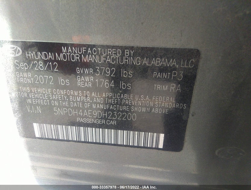 5NPDH4AE9DH232200