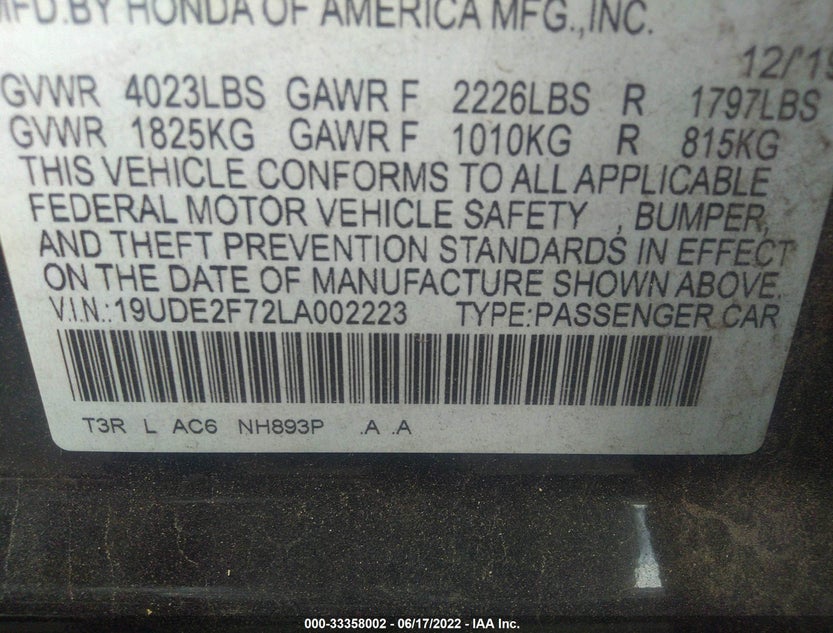 19UDE2F72LA002223