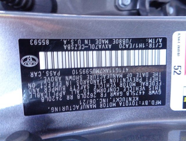 4T1G11AK7MU599510