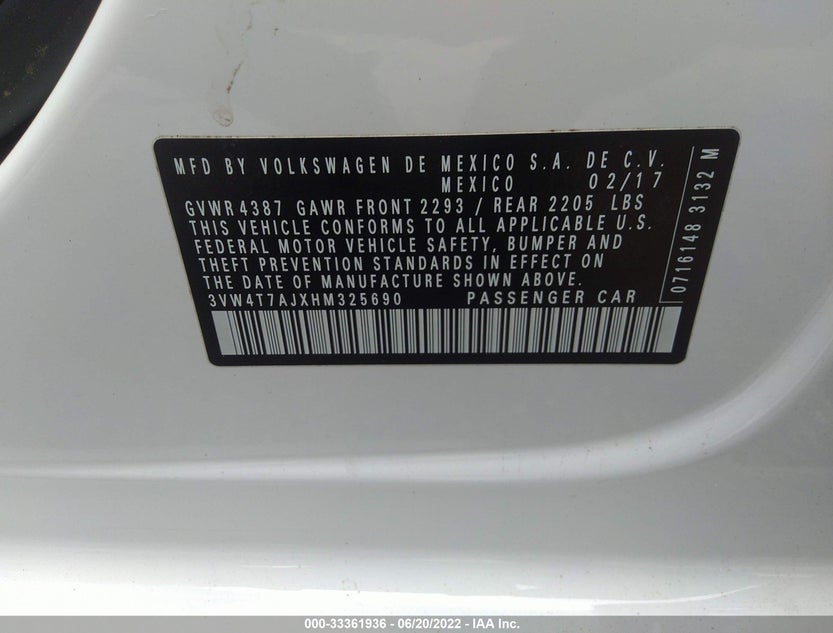 3VW4T7AJXHM325690
