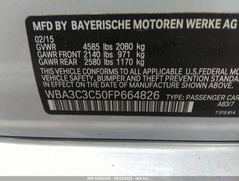 WBA3C3C50FP664826