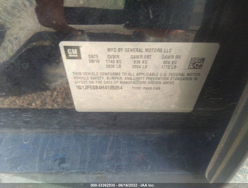 1G1JF5SB4H4105054