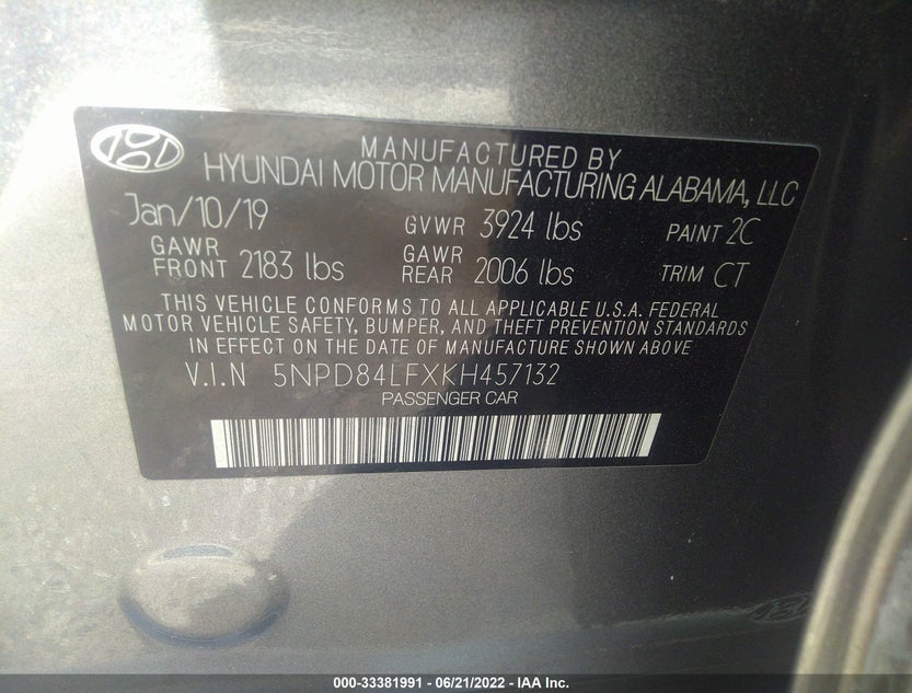 5NPD84LFXKH457132