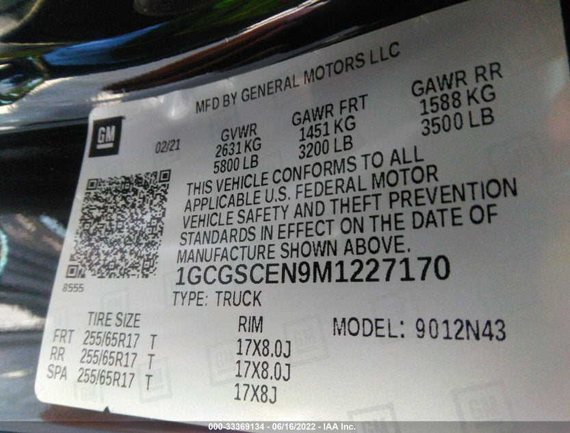 1GCGSCEN9M1227170