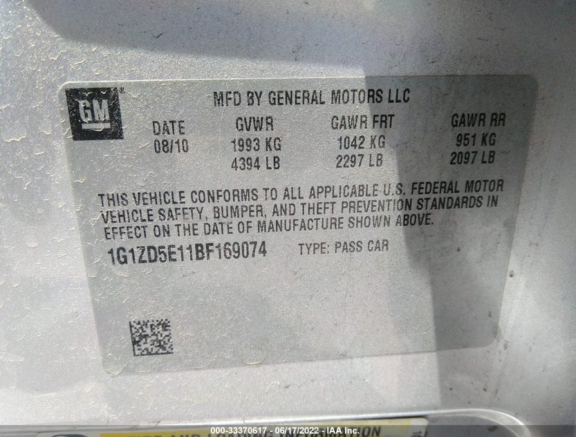 1G1ZD5E11BF169074