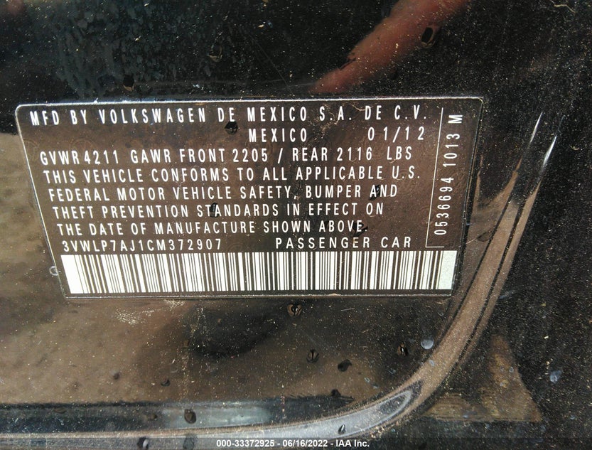 3VWLP7AJ1CM372907