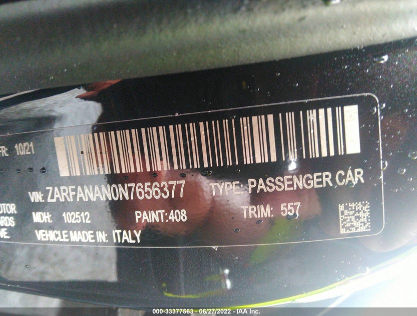 ZARFANAN0N7656377