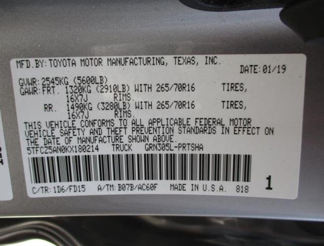 5TFCZ5AN0KX180214