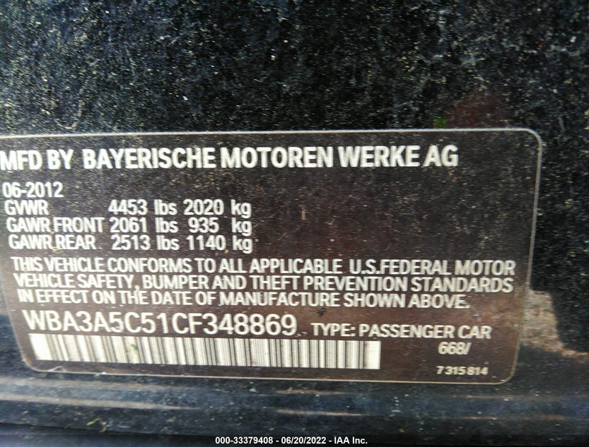 WBA3A5C51CF348869
