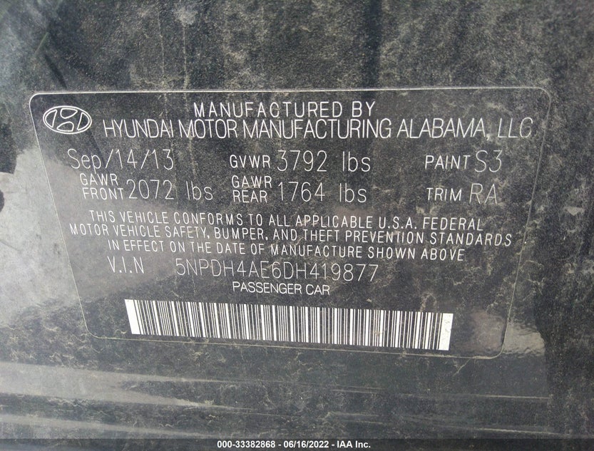 5NPDH4AE6DH419877