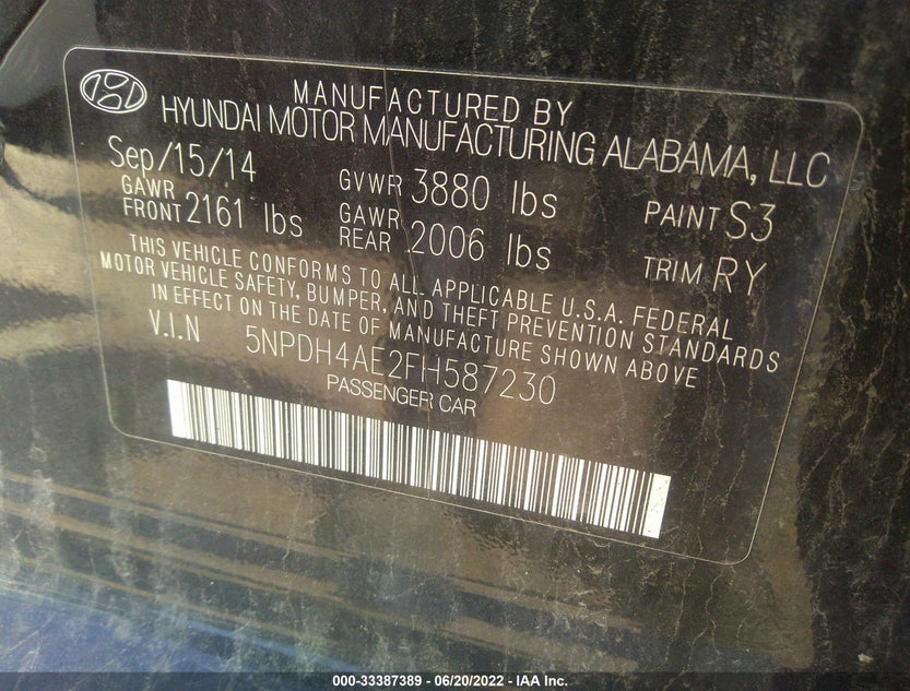 5NPDH4AE2FH587230