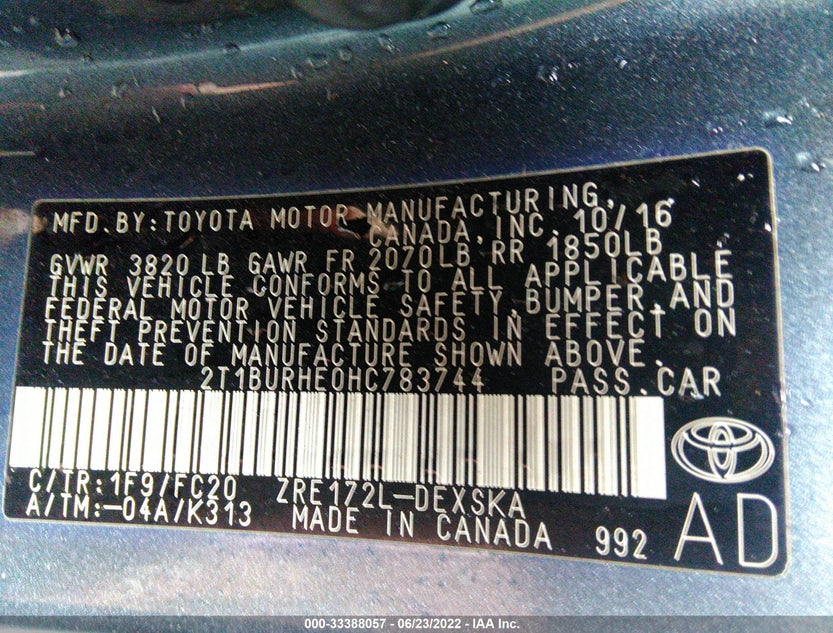 2T1BURHE0HC783744