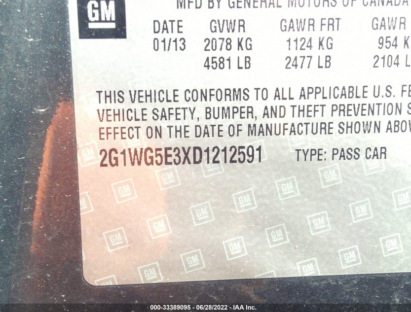 2G1WG5E3XD1212591