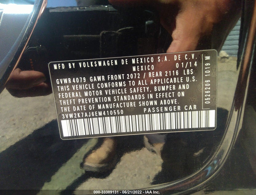 3VW2K7AJ6EM410550