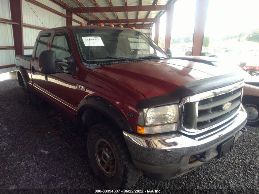 2002 Ford Super Duty F-250 Lariat/Xl/Xlt VIN: 1FTNW21L22EB53526 Lot: 33394337