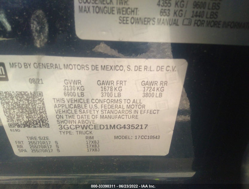 3GCPWCED1MG435217