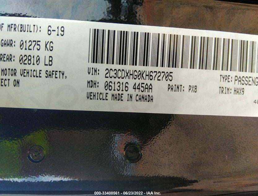 2C3CDXHG0KH672705