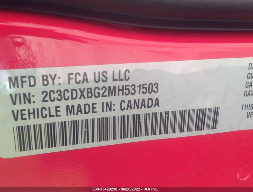 2C3CDXBG2MH531503