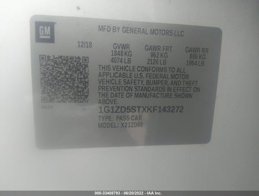 1G1ZD5STXKF143272
