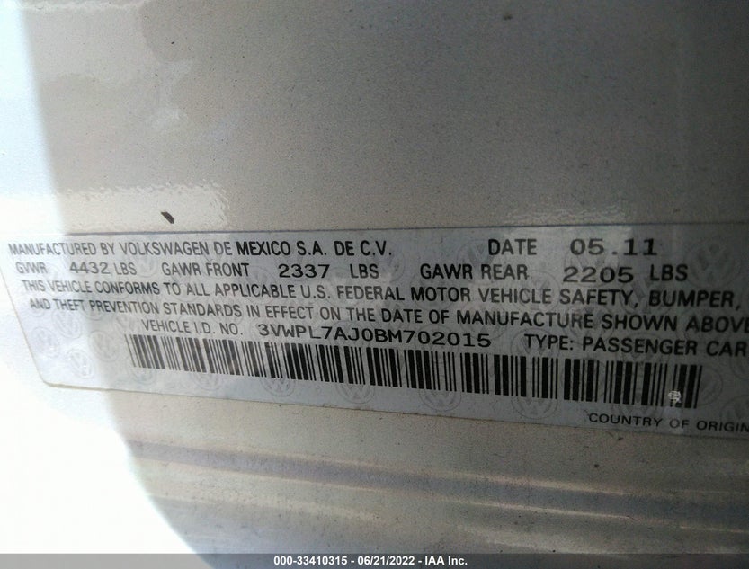3VWPL7AJ0BM702015