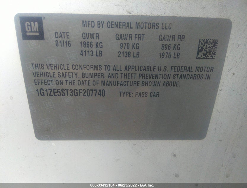 1G1ZE5ST3GF207740
