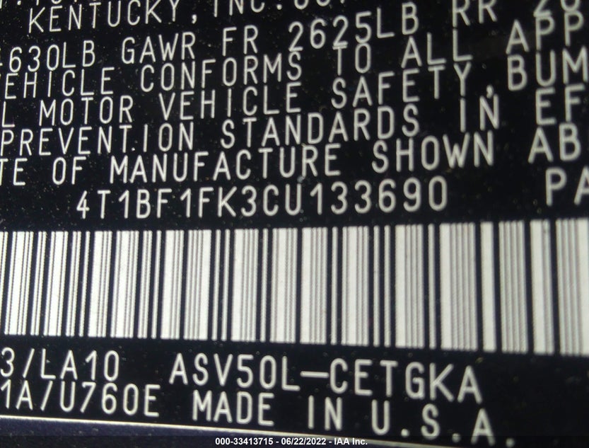 4T1BF1FK3CU133690