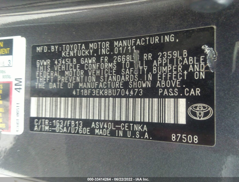 4T1BF3EK8BU704473
