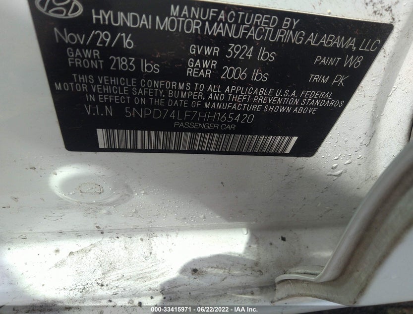 5NPD74LF7HH165420