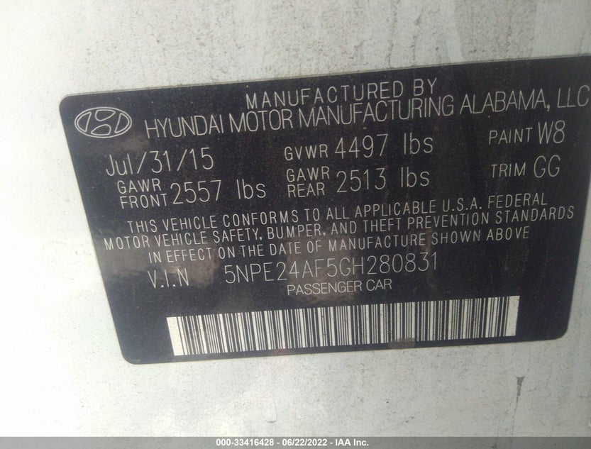 5NPE24AF5GH280831