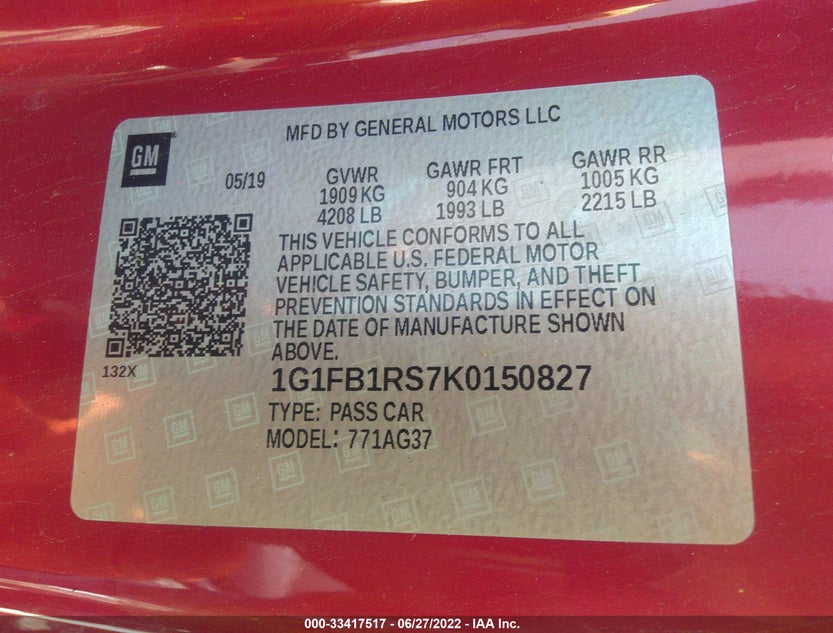 1G1FB1RS7K0150827
