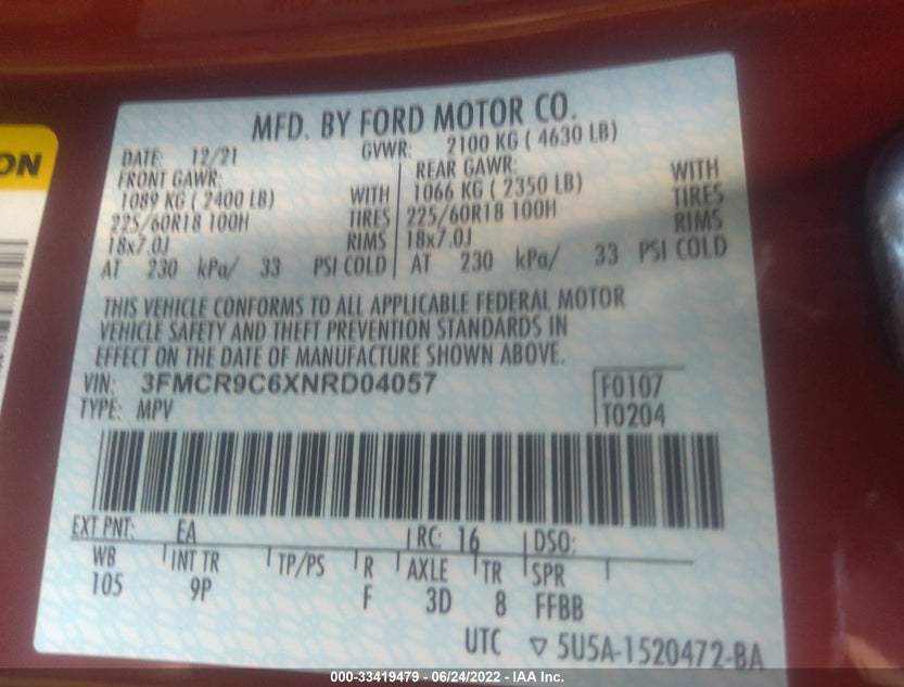 3FMCR9C6XNRD04057