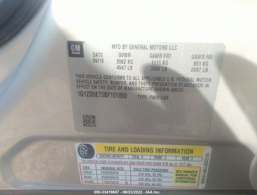1G1ZD5E73BF101850
