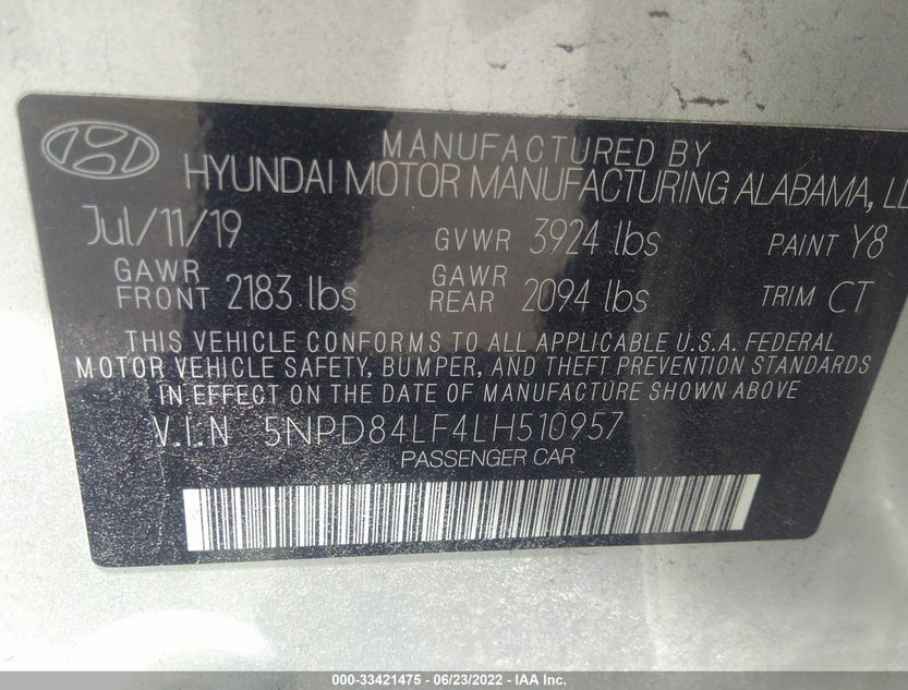 5NPD84LF4LH510957