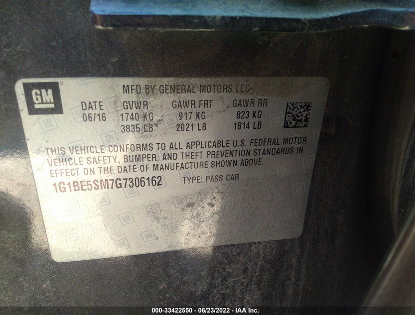1G1BE5SM7G7306162
