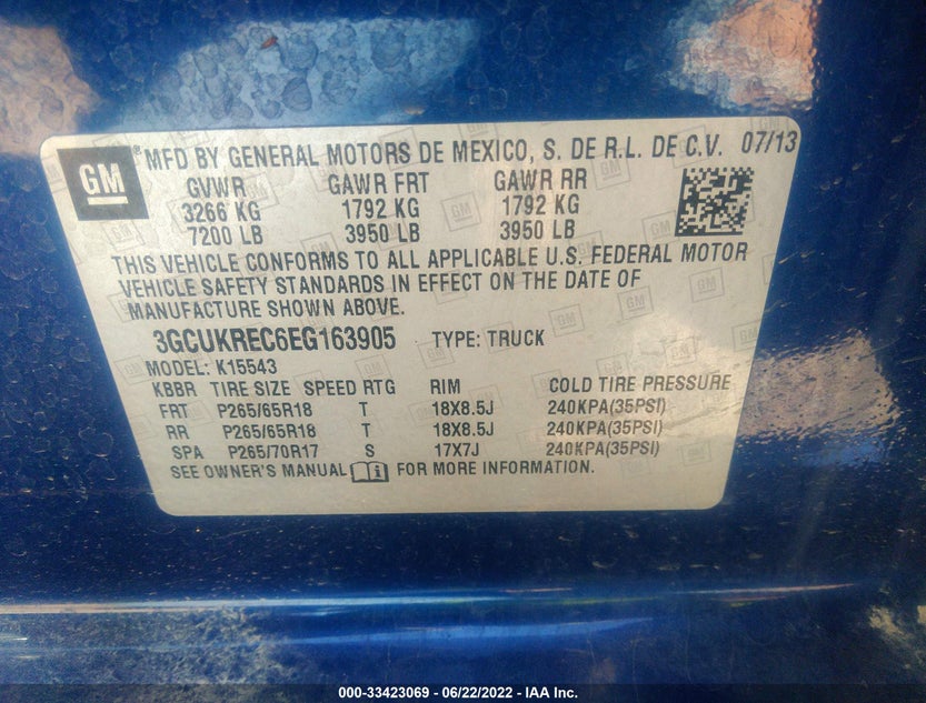 3GCUKREC6EG163905