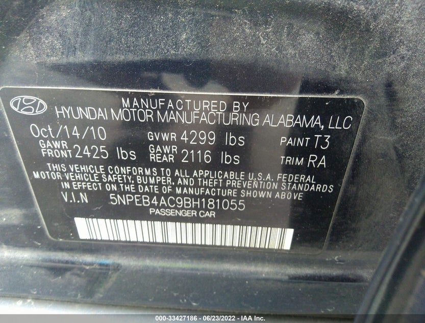 5NPEB4AC9BH181055