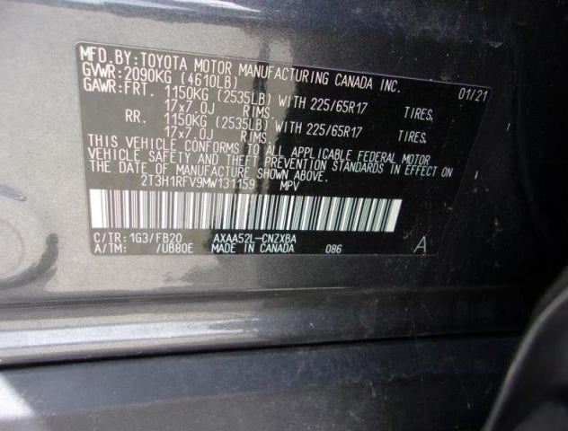 2T3H1RFV9MW131159