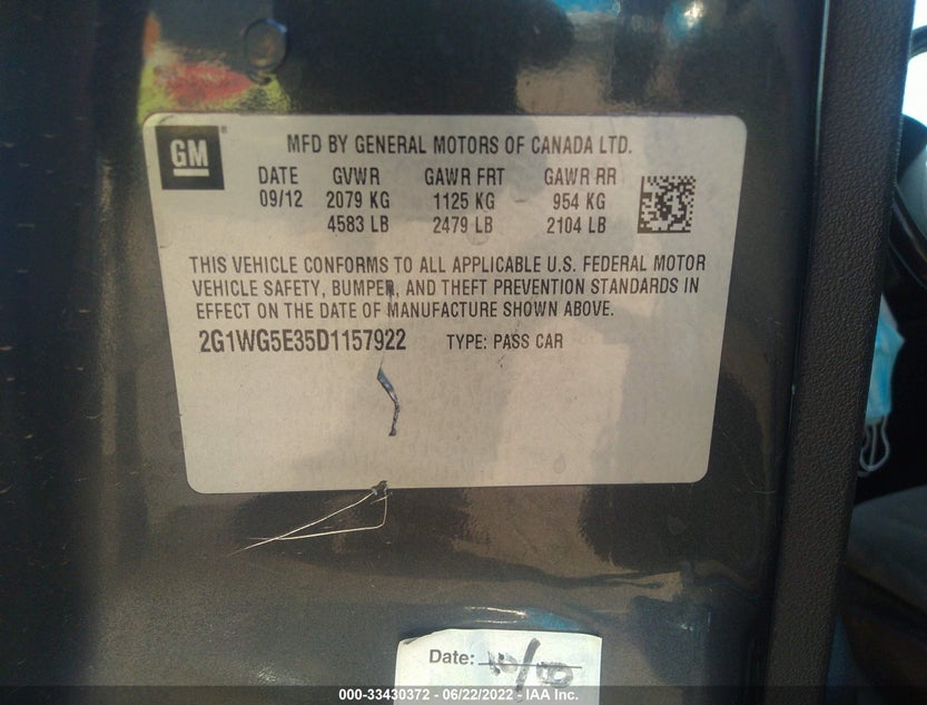 2G1WG5E35D1157922