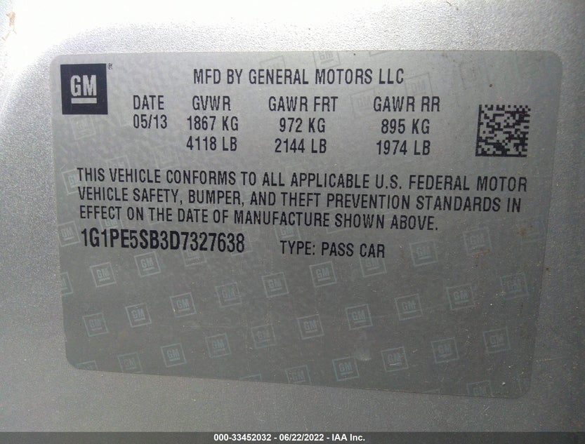 1G1PE5SB3D7327638