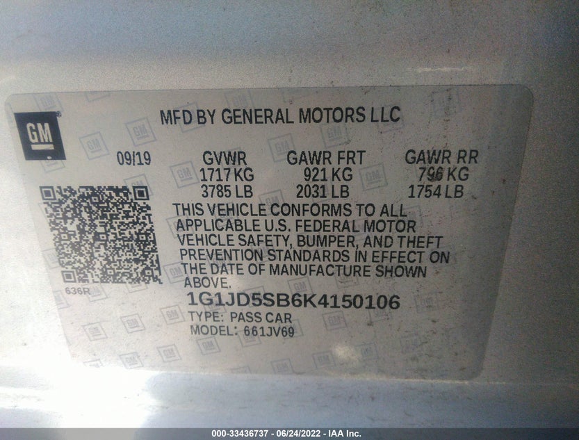 1G1JD5SB6K4150106